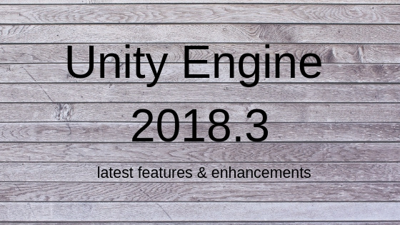 Unity 2018.3